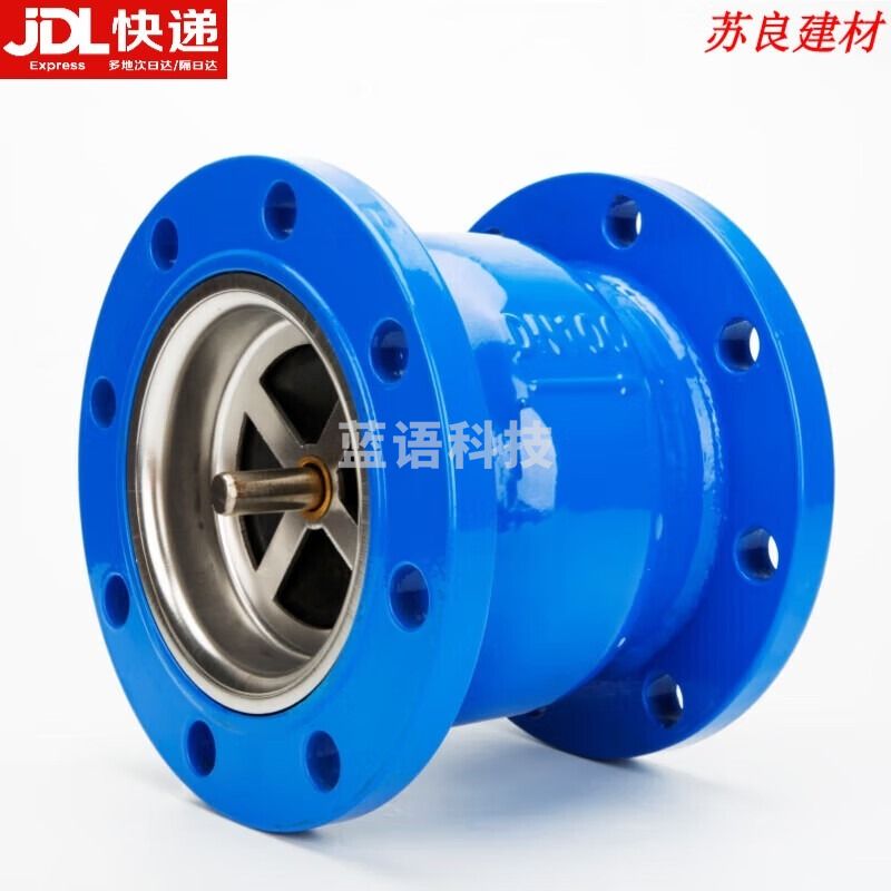 采之采  法兰消声止回阀H41X不锈钢芯立卧式单向水泵管道静音 DN40[不锈钢芯]