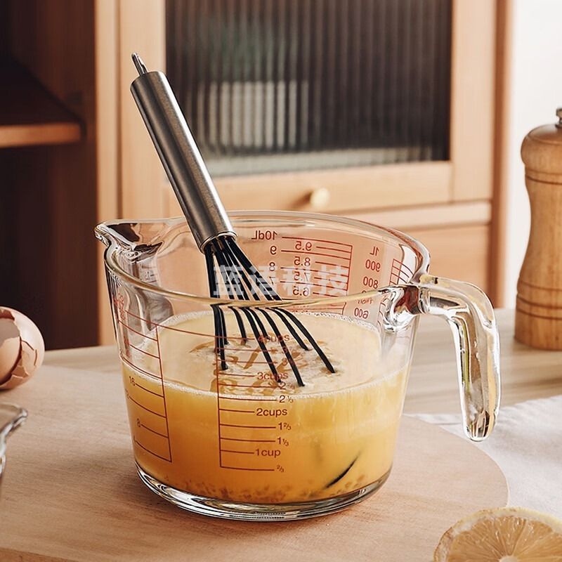 采之采杰凯诺玻璃量杯500ML 耐高温带刻度杯家用烘焙测量工具计量杯 量筒/