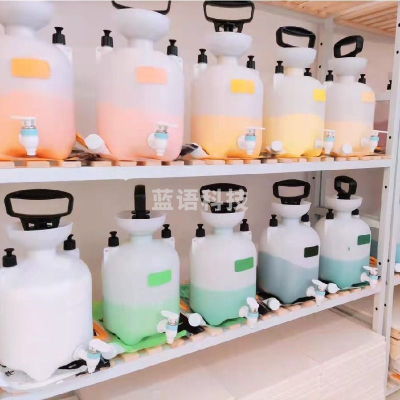 采之采  丙烯颜料分装桶 油画灌装机 塑料液体膏体粘稠物压力分装机 灌装桶按压式带龙头 TJe5714