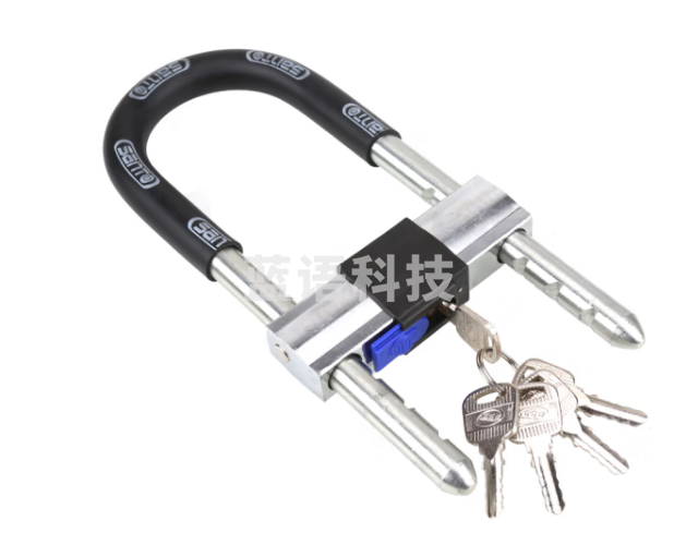 赛拓（SANTO）高强度抗剪防撬U型锁安全锁 双开玻璃门锁 锁具 短款0067