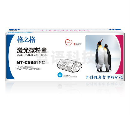 格之格/G&G NT-C5951F C 粉盒 青色 适用机型 HP Color LaserJet 4700/4700n/4700dn/4700dtn/4700ph