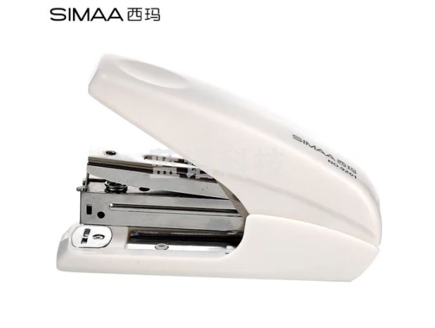 西玛(SIMAA)省力型订书机/订书器/装订器适配24/6及26/6订书钉 白色9201
