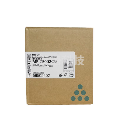 理光（Ricoh）MPC8002C 蓝色碳粉1支装 适用MP C6502SP/C8002SP