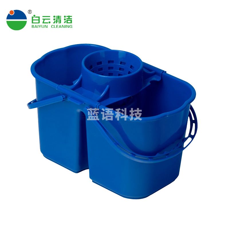 白云清洁（baiyun cleaning）AF08060 轻便式榨水桶挤水桶 16L柞水桶-蓝色