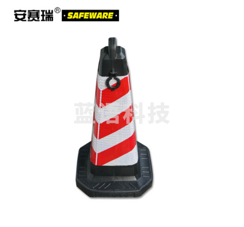 安赛瑞 11207-6 方尖反光路锥（6个装）红白反光  安全锥