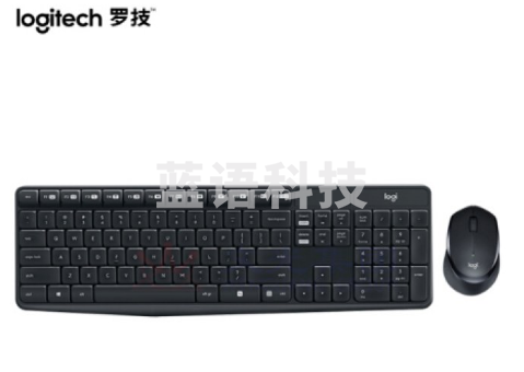 罗技（Logitech）MK315 键鼠套装 无线键鼠套装 办公键鼠套装 静音 全尺寸 黑色