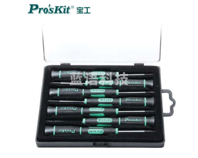 宝工（Pro'skit) SD-081A 7件套绿黑十字/一字精密起子组
