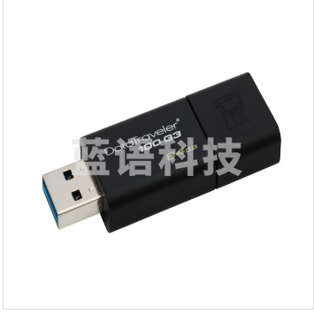 金士顿（Kingston）128GB USB3.0 U盘 DT100G3 读速130MB/s 黑色 滑盖设计 时尚便利