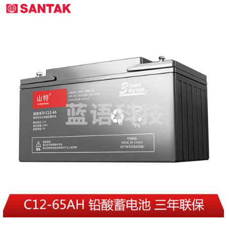 山特（SANTAK）C12-65AH 山特UPS电源电池免维护铅酸蓄电池 12V65AH