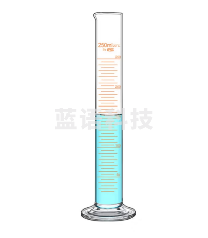 六鑫玻璃量筒带刻度量筒高硼硅耐高温透光性高玻璃底座量筒250ml量筒1个