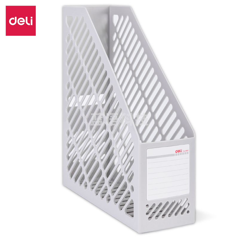 得力9841单联文件框(灰白)(只)