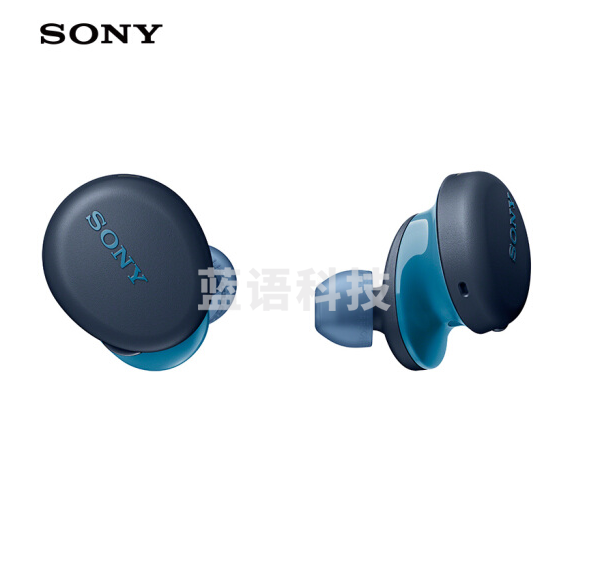索尼 WF-XB700 重低音真无线耳机 IPX4防水防汗 智能操控 蓝色/