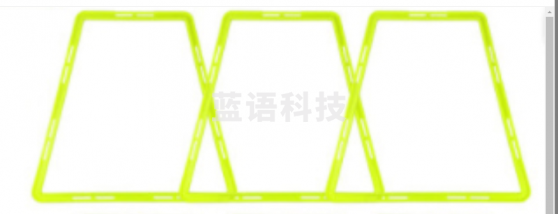 敏捷圈体能环足球篮球训练器材儿童跳跳圈环速度体能训练圈 50cm四边形框
