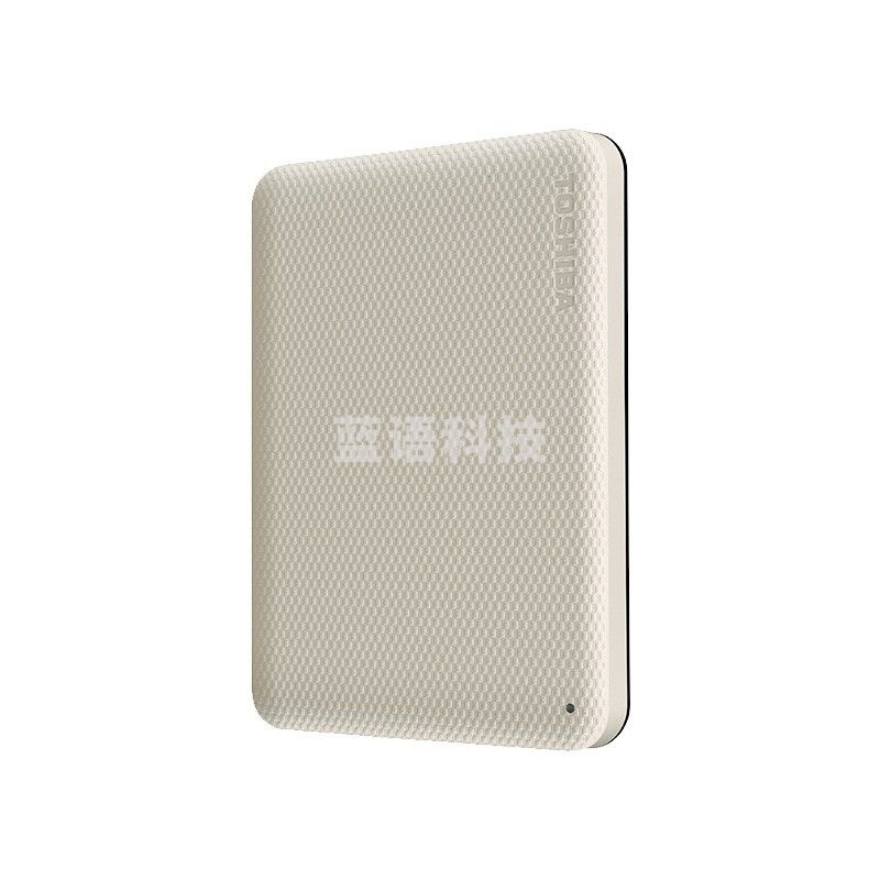 东芝 1TB 移动硬盘HDTCA10YW3AA V10系列 USB3.2 2.5英寸 米白
