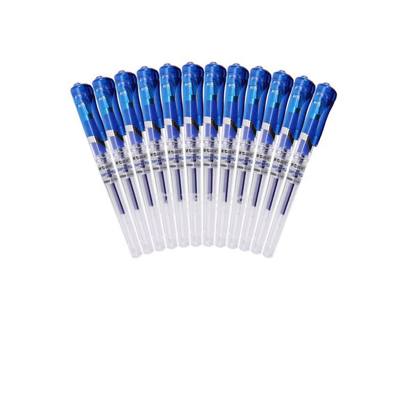 1100014806EA 晨光 GP1111 插盖式中性笔 0.7mm 蓝色 12支/盒 （替换芯MG6128）