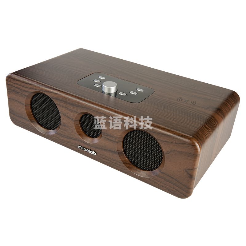 麦博（Microlab）MD336C无线蓝牙音响 电脑无线充电音响 床头时钟音箱 低音炮 无线充电