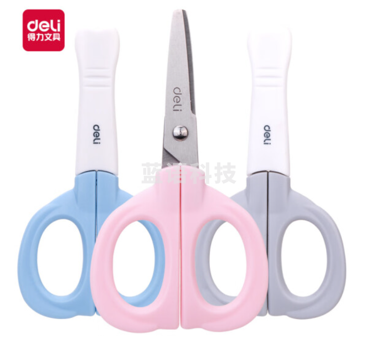 得力6070卡通剪刀_手工剪刀(混发)