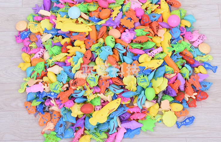 儿童钓鱼玩具套装广场摆摊做生意宝宝戏水捞网钓鱼竿磁性鱼