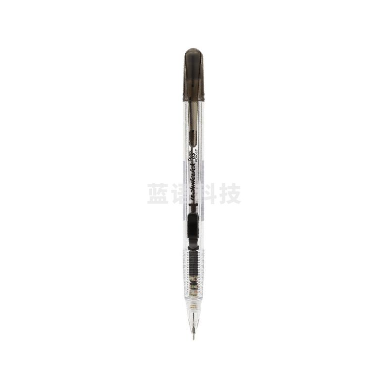 派通（Pentel）0.5侧按式活动铅笔 学生绘画自动铅笔带橡皮PD105T 黑色
