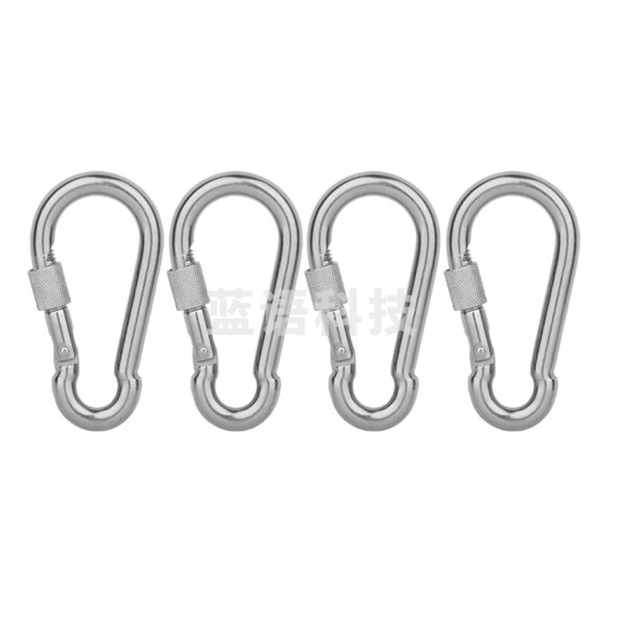 304安全称重保险弹簧扣快挂扣  M6带母弹扣