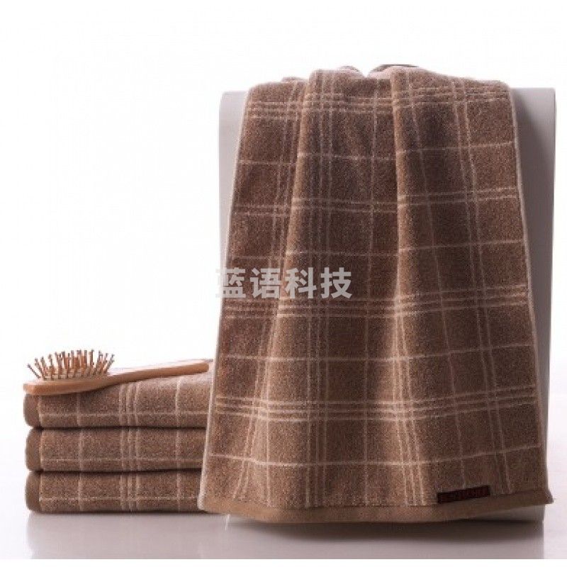 金号毛巾纯棉加厚吸水面巾110g尺寸74*36 G1955H 灰/紫/棕三色可选