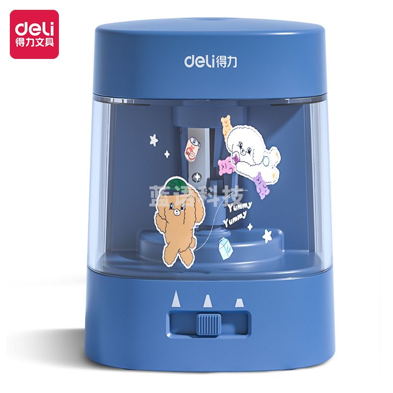 得力68658A电动卷笔刀 刀芯升级 省力耐用(蓝色)(个)