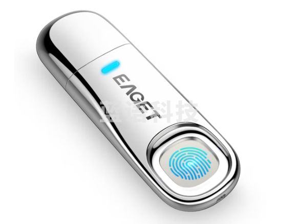忆捷（EAGET）64GB USB3.0 FU60 指纹加密U盘 防泄密 隐私安全保护 商务办公优盘全盘加密 指纹U盘 FU60 64G