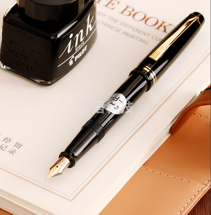 百乐(PILOT)FP-78G+钢笔 黑色F尖