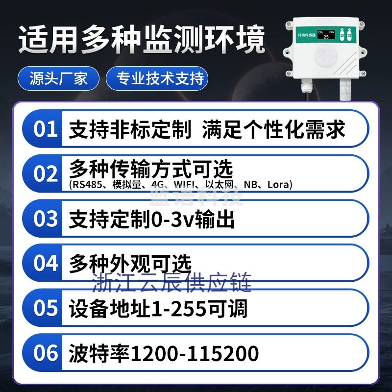 奕友益采 奕友益采 TSP粉尘检测仪无线PM100污染颗粒物扬尘监测LORA空气质量传感器 测绘专用仪器