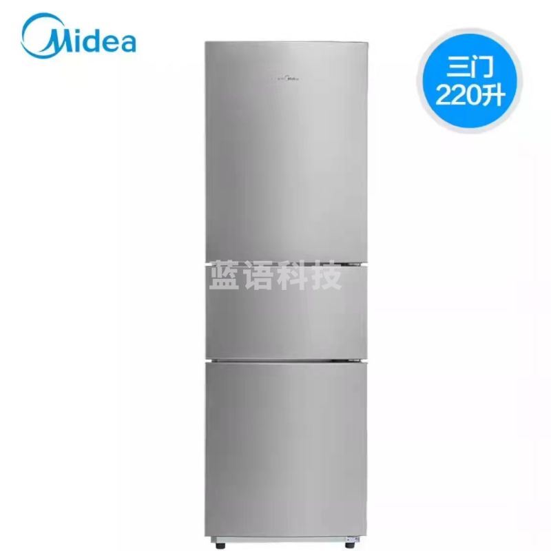 美的(Midea)BCD-220TM 星际银 220升低音三开门电冰箱