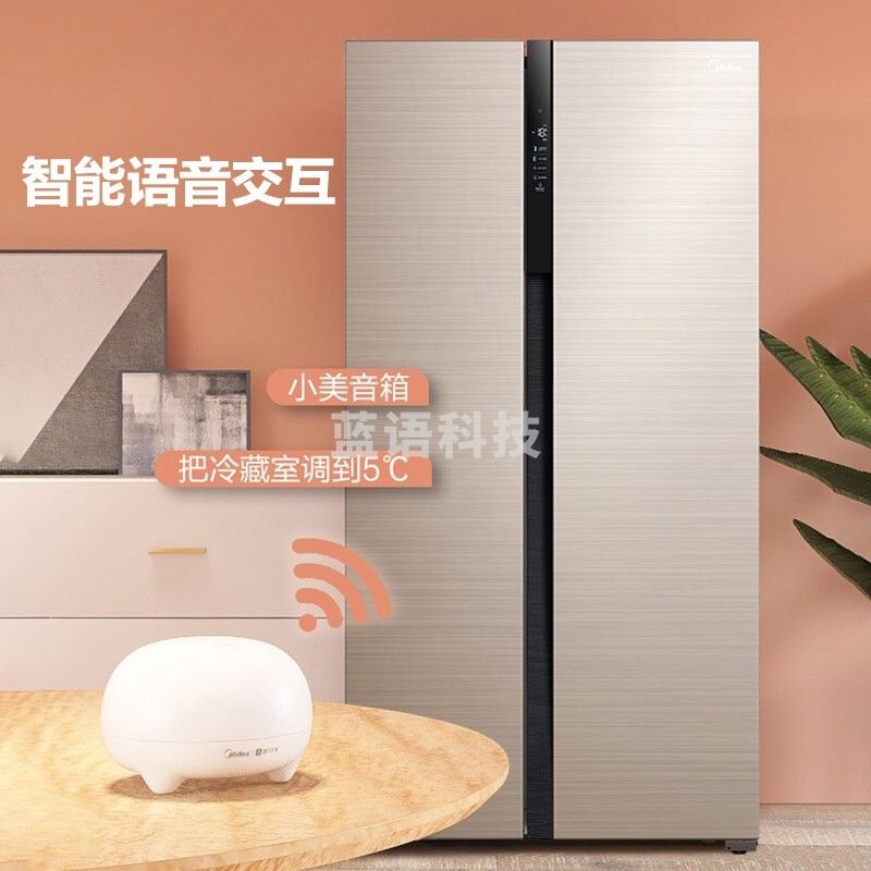美的(Midea)635升 一级能效双开门电冰箱BCD-635WKPZM(E)