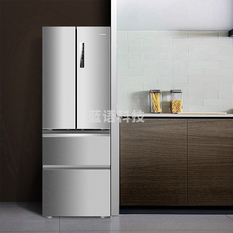 海尔(Haier)冰箱双开门 四开门 风冷无霜 超薄节能大容量嵌入式电冰箱 336升BCD-336WDPC【月光银】