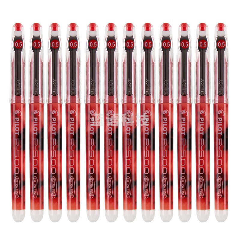 百乐 PILOT 啫喱墨走珠笔 BL-P50 0.5mm (红色) 12支/盒