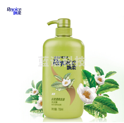 飘柔 Rejoice 长效清爽去油洗发露 750ml/瓶(绿茶)