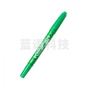 斑马(Zebra)MO-120-MC 小双头记号笔 绿色 单支装