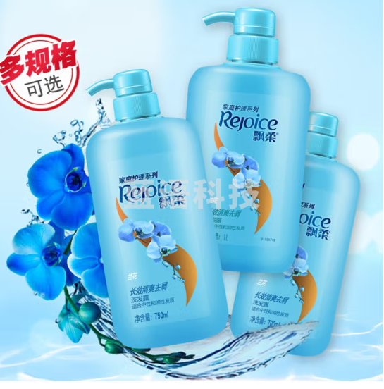 飘柔/Rejoice 400ml 盥洗、厨房用织物制品  日常护理系列洗发露兰花双效洗发水适合多种发质洗头膏 清爽去屑【兰花】 400mL