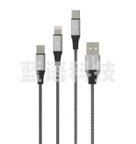 纽曼  编织一拖三  USB编织+铝合金