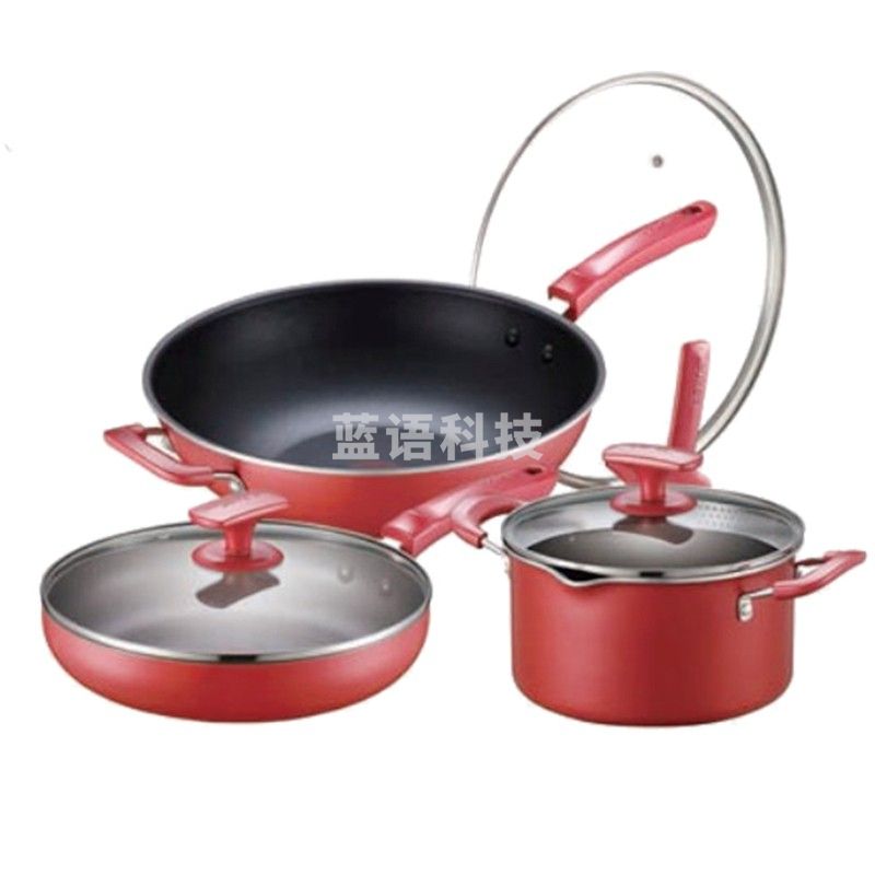 苏泊尔(SUPOR)TP1710K 套装锅不粘炒锅三件套炒锅煎锅汤锅套装燃气电磁通用三件套