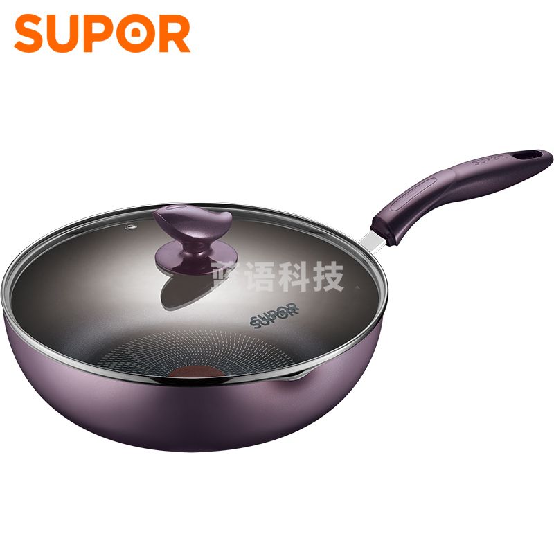 苏泊尔PJ26R4 苏泊尔溢彩系列 火红点煎炒锅 26cm