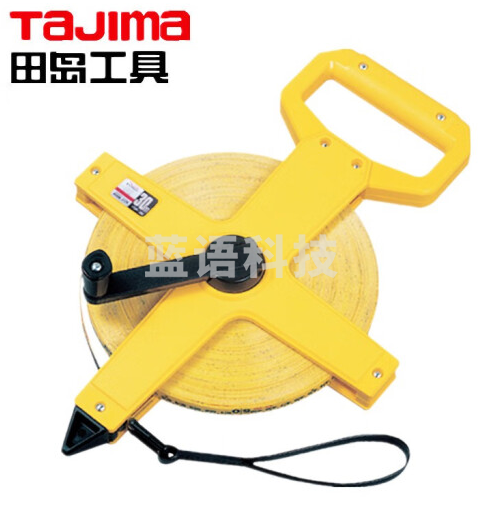 田岛（TAJIMA）R-30U 玻璃纤维卷尺架式土木工程建筑测量工具30米1003-0050 PVC覆层防水双色双面刻度软皮尺