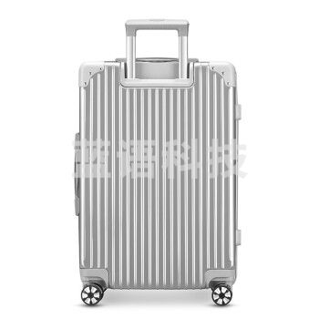 梵地亚(Vantiiear)行李箱男28英寸万向轮拉杆箱女大容量旅行箱密码箱皮箱子银