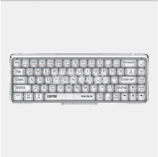 洛斐（LOFREE）透明1%双模无线机械键盘高透客制水母轴体 OE907