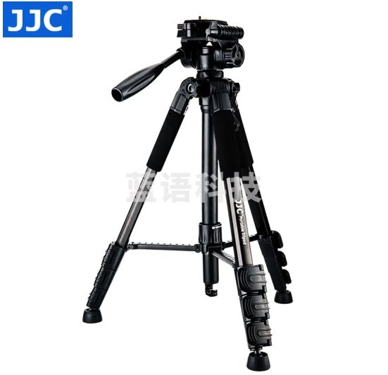 JJC 相机三脚架 便携三角架旅行自拍录像云台 适用于富士单反佳能索尼摄像机手机DV直播VLog视频支架