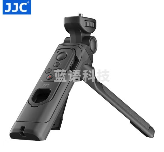 JJC 相机手柄三脚架 快门线 蓝牙遥控 适用于索尼A7M3 A6400佳能R6 M50II尼康Z50 Z30富士XT5 X100VI 富士款 替代TG-BT1 蓝牙 无线 黑色
