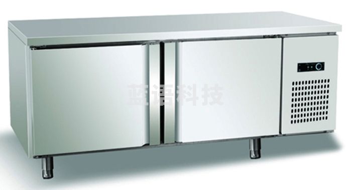 津御商厨 平台冷冻柜1200*800*800工作台商用双开门冷冻柜不锈钢冰柜冷冻柜 TZ1280U2-XD