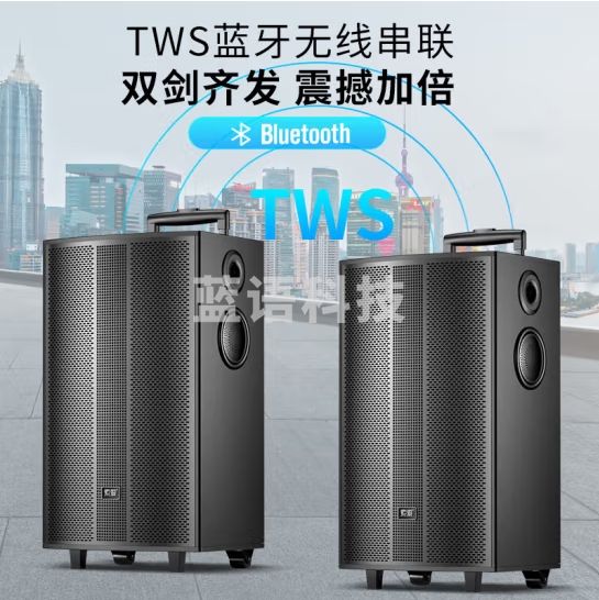 索爱（soaiy）SA-X65舞台级11喇叭15英寸大功率重低音广场舞音响网红直播户外蓝牙拉杆音箱带无线声卡话筒