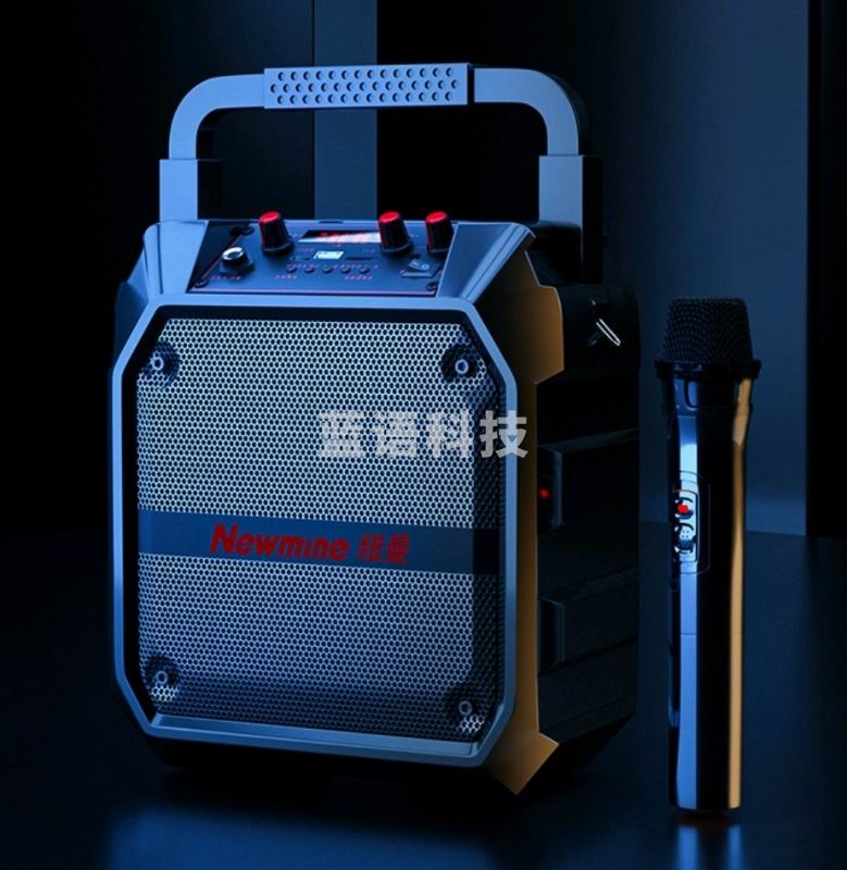 纽曼 无线蓝牙音箱手提便携式喇叭带单麦克风+遥控器 k97