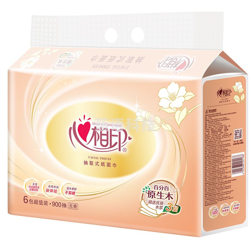 心相印 DT26200 经典系列3层150抽 6包/提