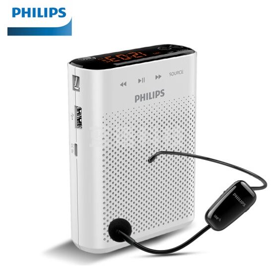 飞利浦(PHILIPS)SBM230UHF无线小蜜蜂扩音器教师专用插卡蓝牙音箱(NPX)