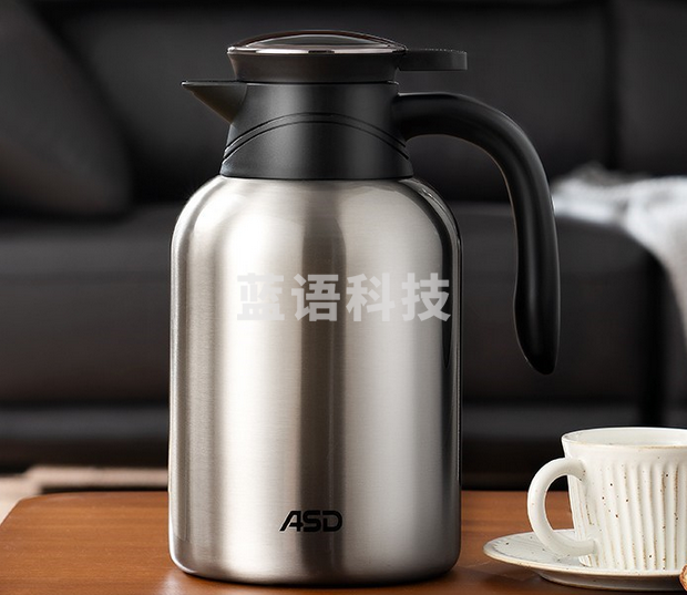 爱仕达 2.2L 保温壶 304不锈钢真空保温瓶 炫亮银